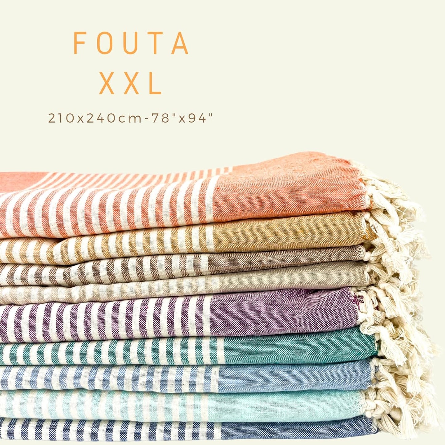 XXL Fouta with Fringes - Bestseller Indian Elephant