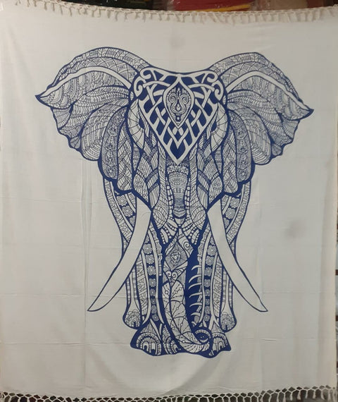 FRINGES 2 COLOR FRONT ELEPHANT Indian Elephant