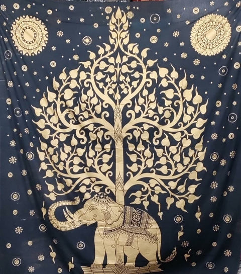 TREE ELEPHANT GOLD Indian Elephant