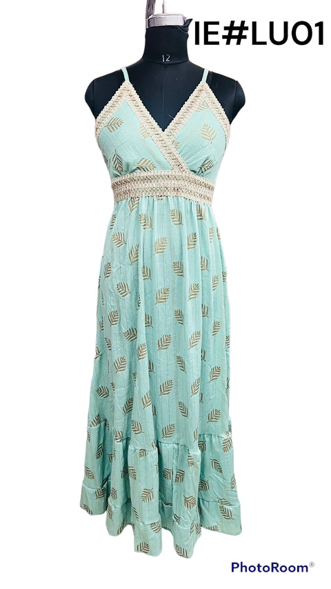 LONG DRESS LUREX   IE# LU01 Indian Elephant
