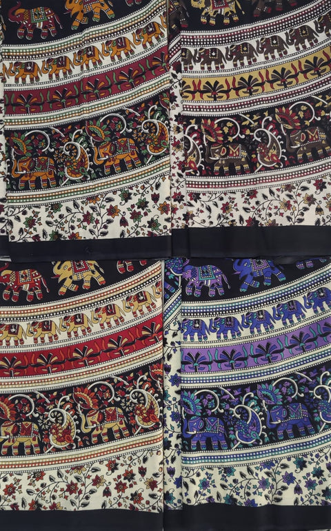 6 COLOR FULL ROUND  ELEPHANT Indian Elephant
