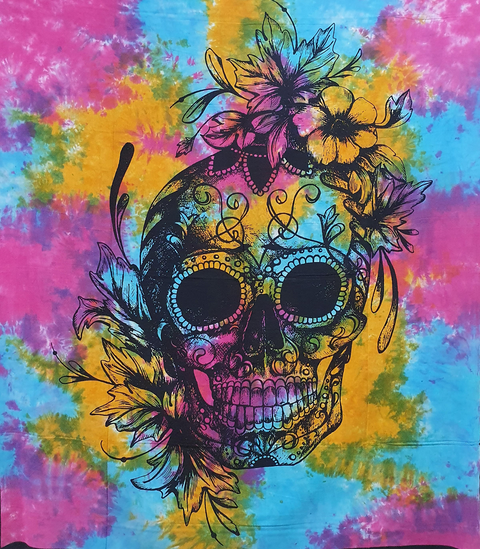MULTI FLOWER SKULL Indian Elephant