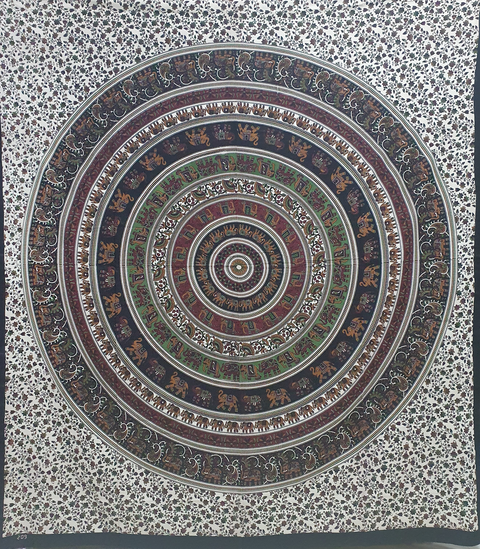 6 COLOR FULL ROUND  ELEPHANT Indian Elephant